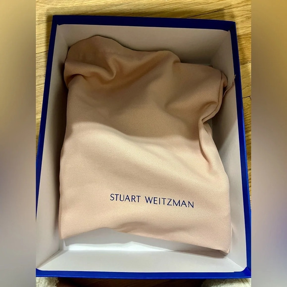 Stuart Weitzman Nudistcurve 100 Sandal in Orange Neon Blaze - Picture 11 of 11